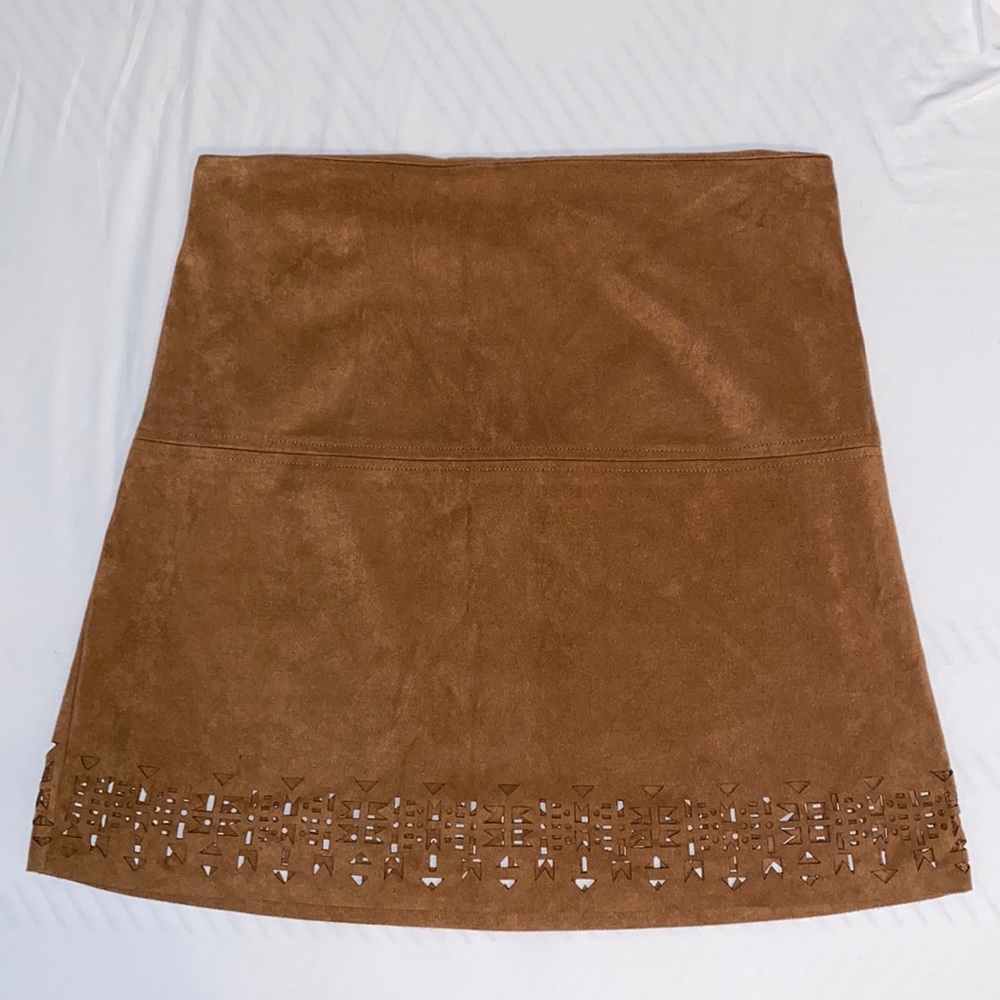 Faux Suede Skirt Size L